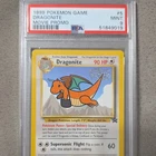 Wizards of the Coast 1999 Pokemon Dragonite Movie Promo #5 PSA 9 English
