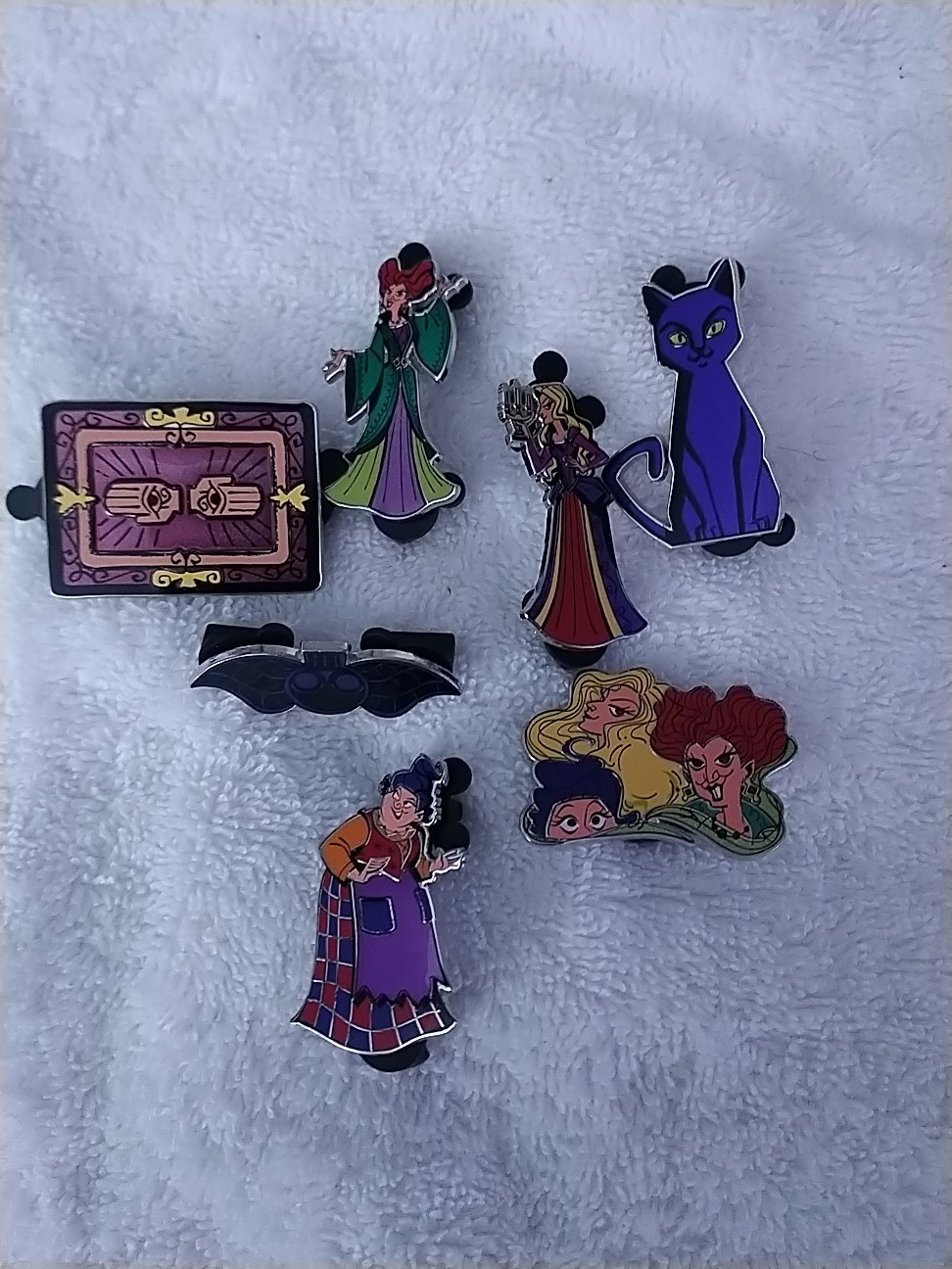 Disneys Hocus Pocus Pins 7 pieces