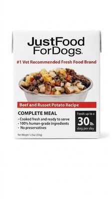JustFoodForDogs Pantry Fresh Wet Dog Food, Complete Meal or Dog Food Topper, ...