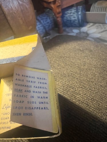 Vintage Empty Sheaffer's Skrip 12 Washable Brown Glass Ink Bottle In Box + LABEL - Picture 7 of 11