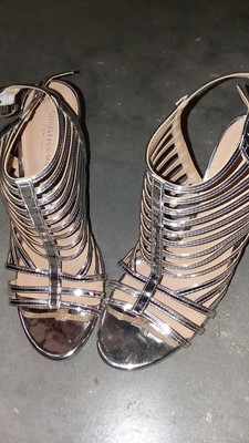 size 9 silver bridesmaid shoes