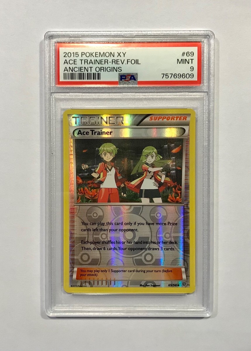2015 Pokémon XY #69 Ace Trainer Rev (Foil Holo) PSA 9 (Pop 1) None