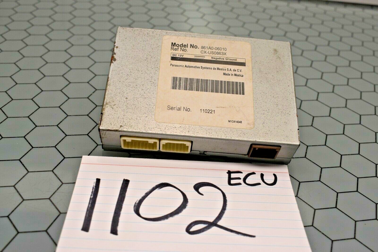 2009 2010 Toyota Camry LE Multimedia Control Module Computer #1102-ECU