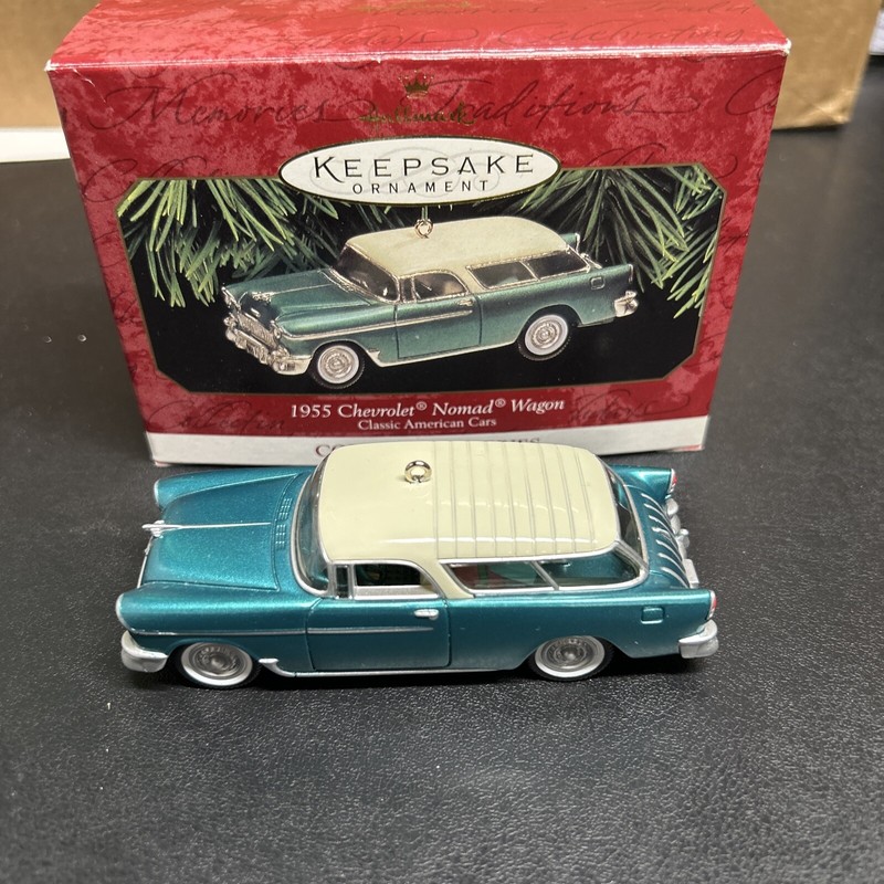 Hallmark Keepsake 1955 Chevrolet Nomad Wagon Teal Classic American Cars 1999