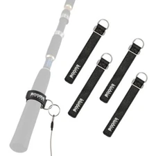  RB1 Rod Tie Belts Pole Straps, Fit for Kayak Paddle Leash and M: 5.9"_4pcs
