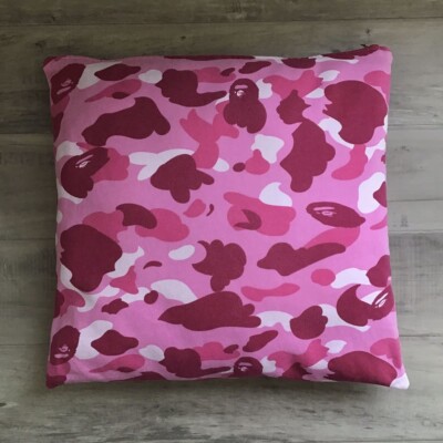 BAPE pink camo sweat cushion Pillow a bathing ape NIGO | eBay