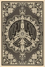 Shepard Fairey / POSŁUY Peace Bomber Offset 2009, podpisany, edycja otwarta