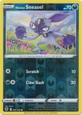 Reverse Holo Hisuian Sneasel 092/189 Astral Radiance Common Pokemon TCG