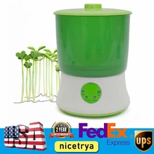 Household Automatic Bean Sprouts Machine 2 Layer Bean Seed Sprouter Machine 20W