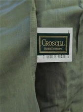 Croscill Green One Standard Pillow Sham 20 x 26" w/3 inch Trim