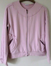 Cacharel Pale Pink Long Sleeved Short Jacket Zip Front Pockets Bust 38"