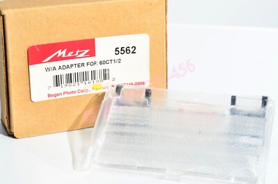 METZ 5562 WIDE ANGLE ADAPTER DIFFUSER FOR 60CT 1/2 FLASH - NEW IN ORIGINAL BOX