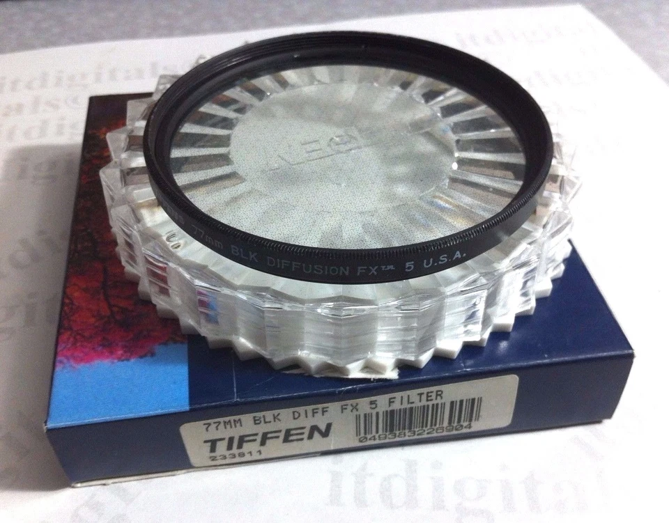 Tiffen 77mm Black Diffusion / FX 5 Glass Lens Filter OEM Genuine 77 mm 72BDFX5 - Image 3 of 4