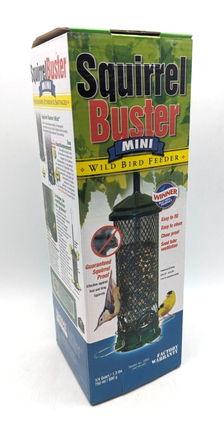 Squirrel Buster Mini Squirrel proof Bird Feeder with 4 Metal Perches