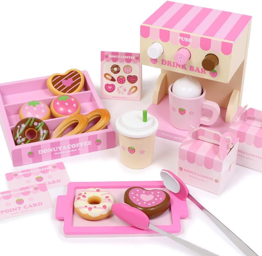 MOTHER GARDEN Wooden Play House Sound Donut Shop 623-21584 New | eBay