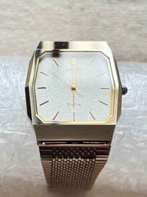 Vintage SEIKO Dolce 9531-5150 Tungsten Quartz Gold Mens Watch
