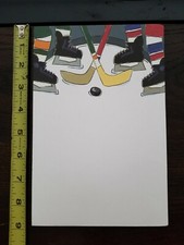 Hockey Single Sided heavy paper/card stock  Hockey Stick/Ice Rink  Lot of 25