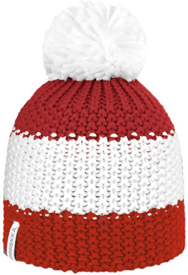 Brekka Bommelmütze Ski Pon, Red, One size