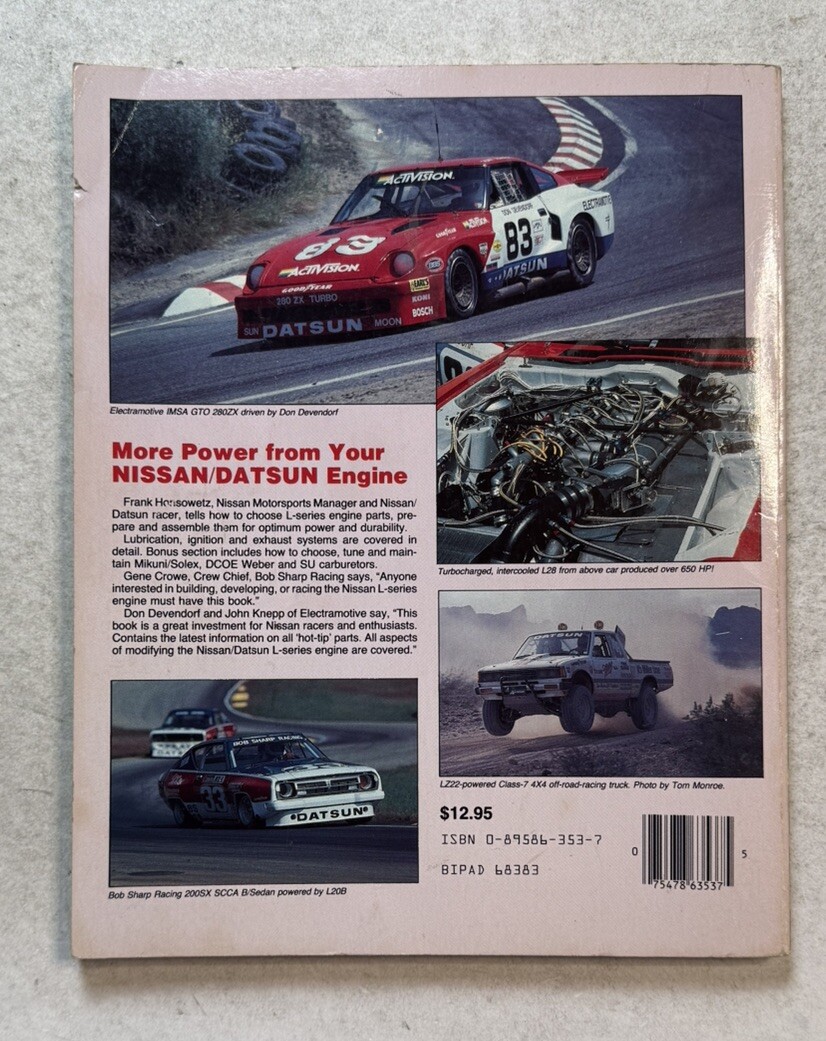 Datsun 1965-1986 OEM Service Repair Manual Engine Performance Part