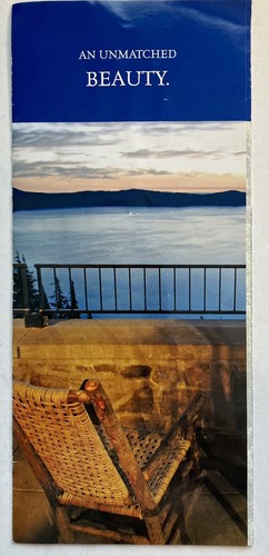 Crater Lake National Park Lodge White City Oregon Foldout Map Brochure Wrinkled - 第 5/5 張圖片