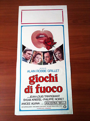 GIOCHI DI FUOCO locandina poster Le jeu avec le feu Trintignant Noiret AC98