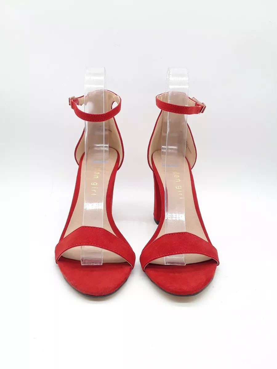 Madden Girl Beella Women Ankle Strap Evening Sandals Red Sz 5.5 eBay
