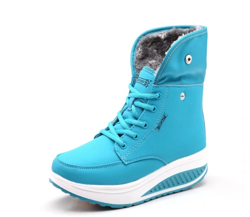 Scarpe Donna Invernali  Stivali Imbottiti Pelo Neve Stivaletti - Immagine 4 di 4