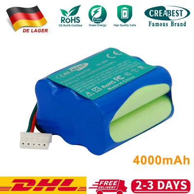CREABEST 4000mAh 7.2V Ni-MH Akku für iRobot Braava 380T 390T 390 380 Minze Plus 5200 5200