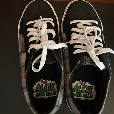 Circa Easy Ryder BGP Skate Shoes Size 10.5 Black Plaid Allie  display picture 1