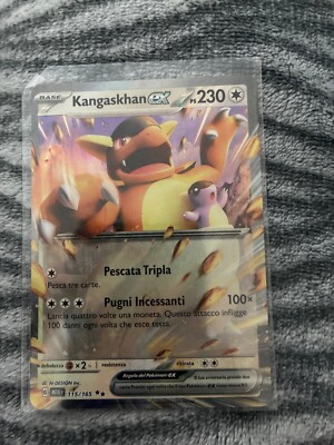 CARTE POKÉMON KANGOUREX ex FULL ART 190/165 - 151 Ecarlate & Violet EV3