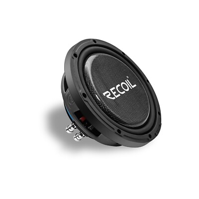 RECOIL PWS8D2 Car Audio Subwoofer 8 Inch 500 Watts Power Dual 2 Ohm Voice Coil