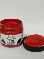 Angelus Brand Walk On  Red - 2 oz  Red Shoe Sole Paint DIY  Louboutin Soles