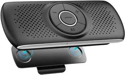 Bluetooth Freisprecheinrichtung Auto Lautsprecher Mikrofon Clip Schwarz TF-Slot