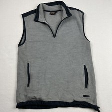 Paul  Shark Washable Wool Vest Size L Gray Made In Italy