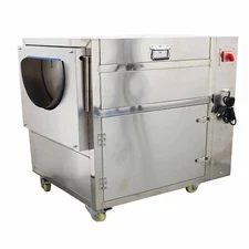 Heavy Duty Electric Potato Rolling Cleaning Peeling Machine 110V 88lbs Capacity