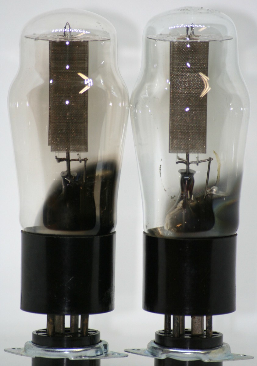 83 tube nos fivre italy matched pair tubes power rectifier black plate hanging