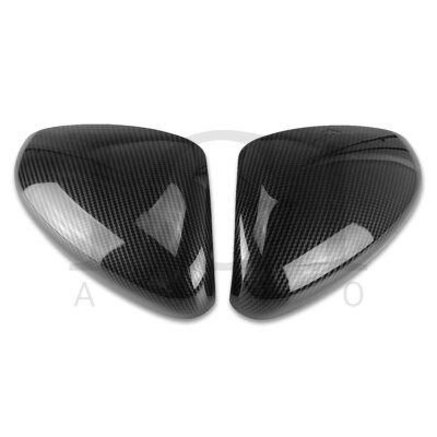 Carbon Fiber Look ABS Side Mirror Overlay Trim Pair For 2018 2020 Honda Accord