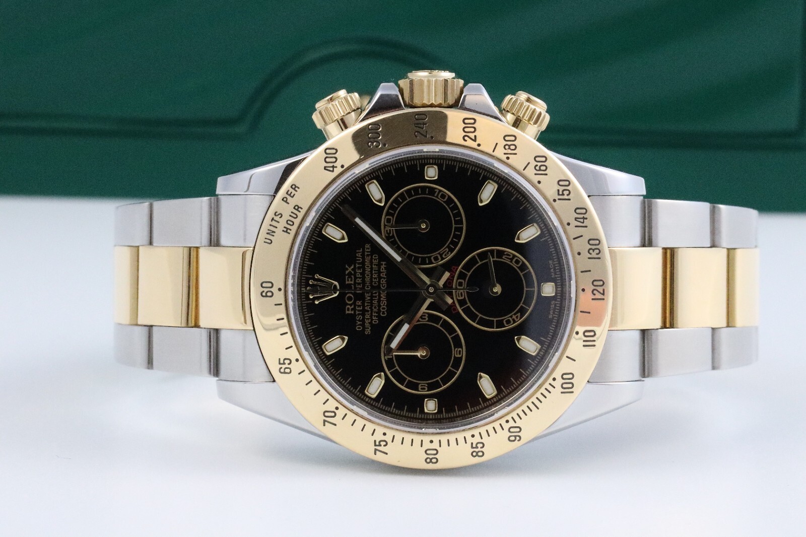 Bild 1 - Rolex Daytona Cosmograph 116523 40mm Stahl/Gold 2009 Black Dial Dif AVS18032 X