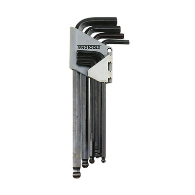 Teng Tools Ball Point Hex Key Set AF 9 Pieces 1479AF