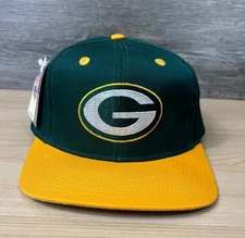 Vintage 1998 Green Bay Packers Hat Cap Snapback Green Logo 7 NFL Football NWT