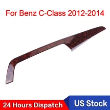 For Benz C-Class 2012 2013 2014 Agate Wood Grain Center Console Dash Stirp Trim