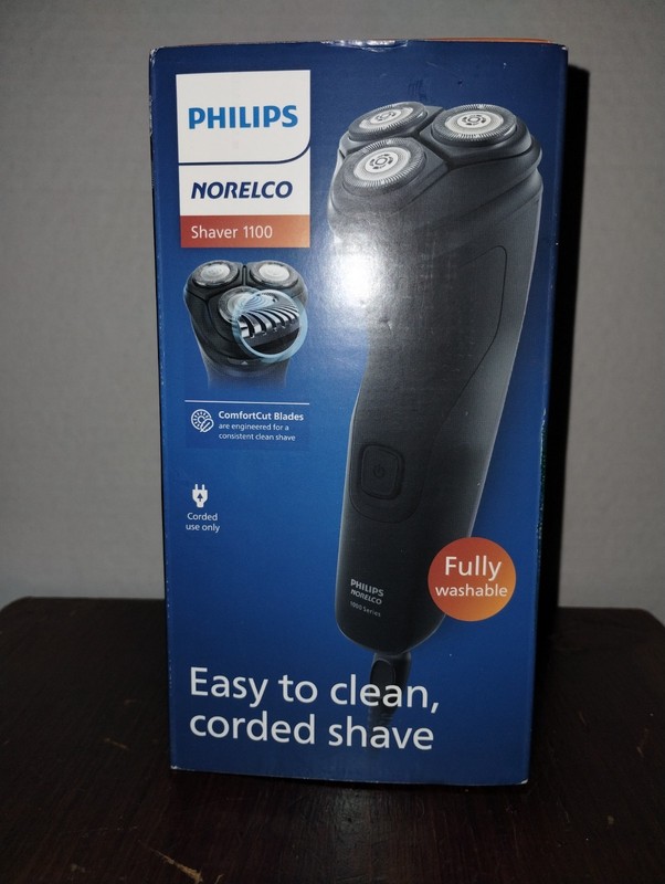 BL Philips Norelco Shaver 1100 Corded Corded Use Fully Washable 4D Flex Heads