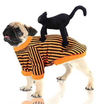 Halloween for Cats and dogs Standing Black Cat Pet Costume Funny Party Outfit
