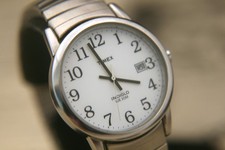 Vintage 2005 men's Timex quartz Easy Reader Indiglo wristwatch, new battery