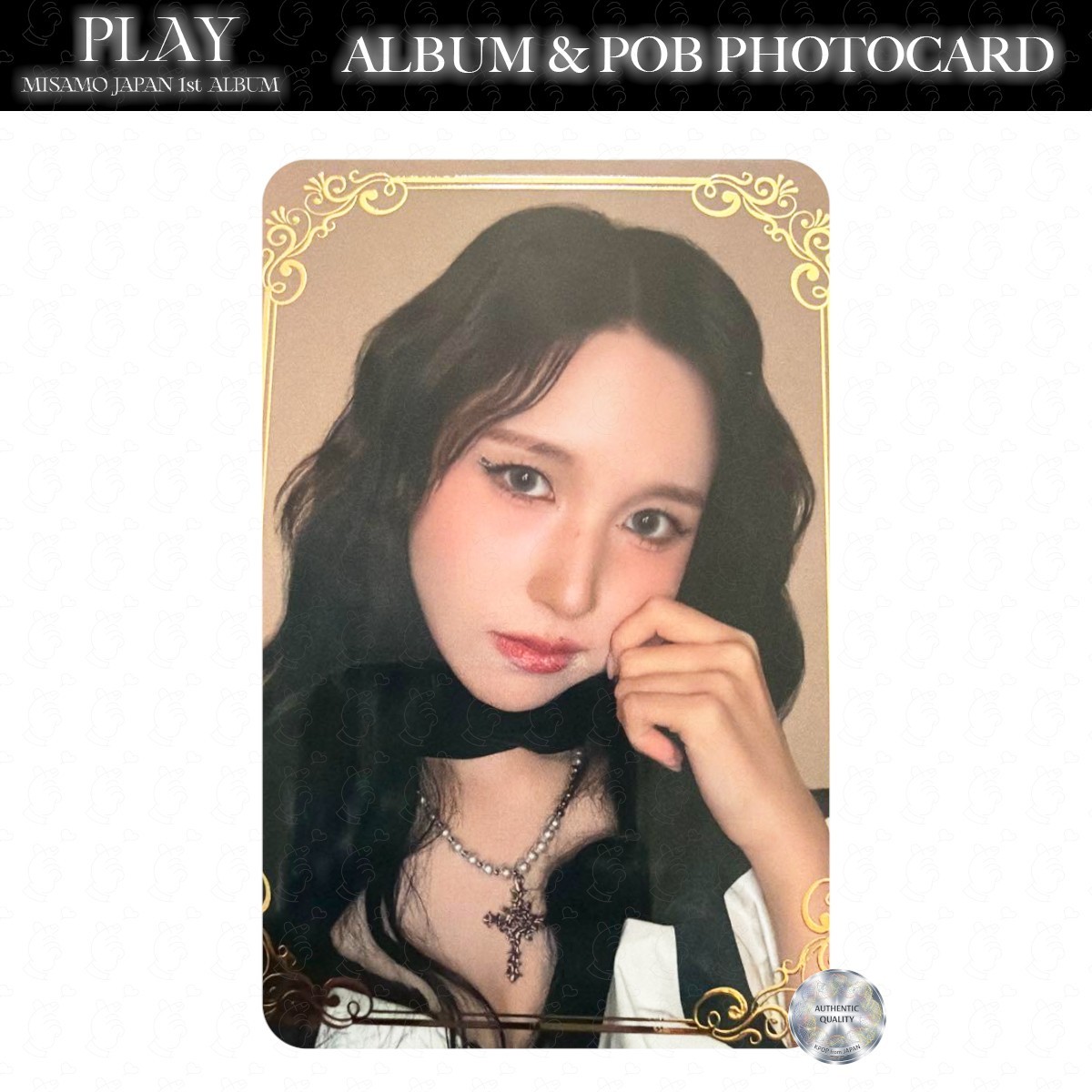 MISAMO PLAY JAPAN LUCKY DRAW PHOTOCARD FOIL STAMPING JYP ONCE