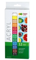 Farby Akrylowe 12Ml 12 KoloróW Happy Color GDD
