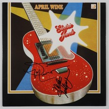 April Wine JSA Signed Autograph Album Record Vinyl Myles Goodwyn Jerry Mercer
