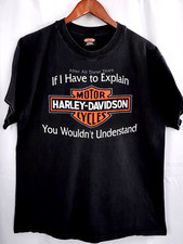 Vintage HARLEY DAVIDSON T Shirt 1997 You wouldn t understand Houston Texas Tag L