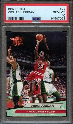 1992 Ultra MICHAEL JORDAN #27 Chicago Bulls PSA 10