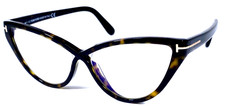 TOM FORD TF5729-B 052 Italy Dark Brown Tortoise Eyeglasses Frame 56-16-140